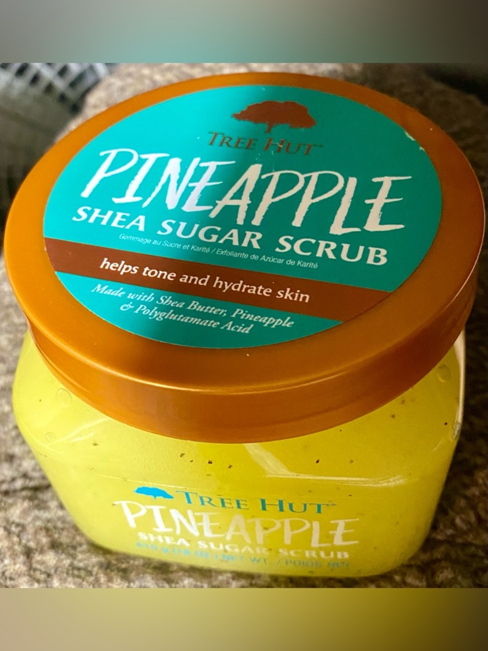 Tree Hut NEW Pineapple Shea Sugar Scrub 18 Oz.